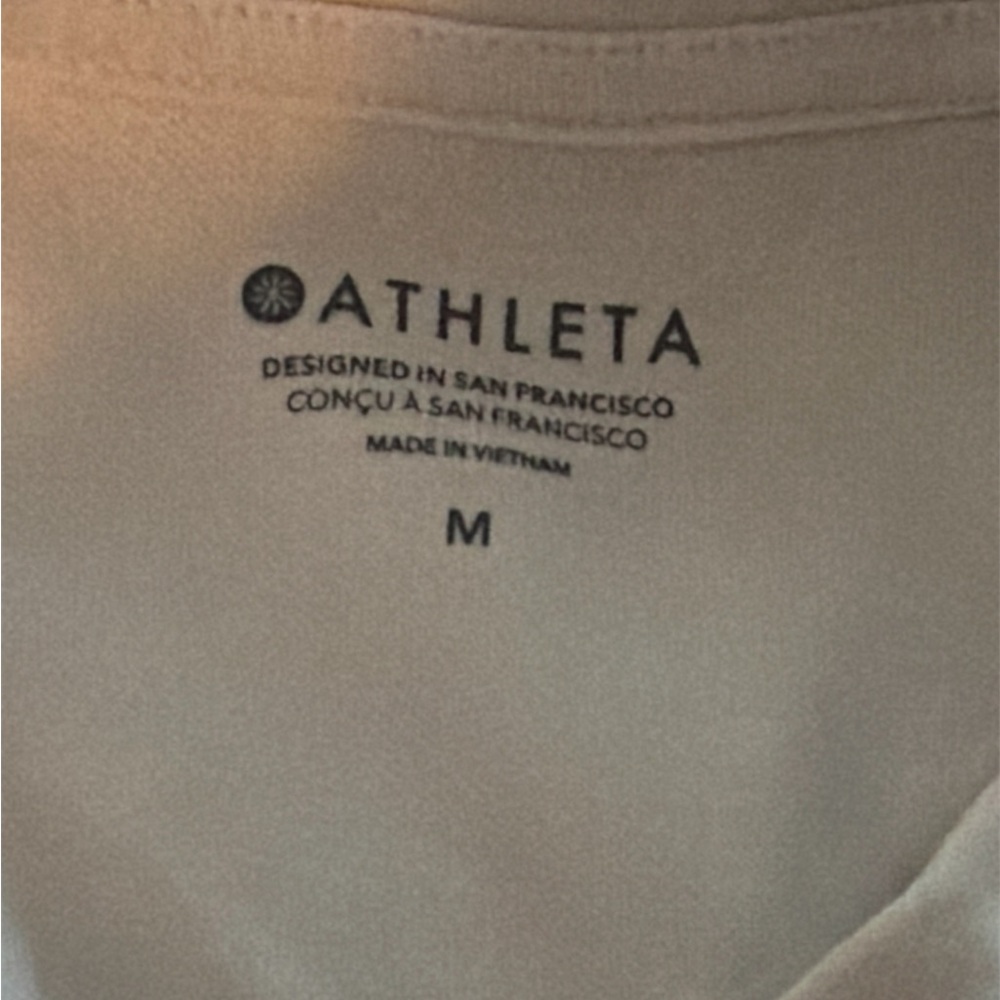 Athleta Cream Retroplush Sleeveless Hoodie Tank - Picture 5 of 6